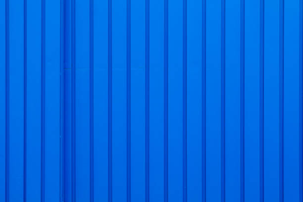 istock Abstract image of metal gate in blue color 1288241219