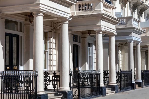istock Regency Georgian terraced town house homes 1288241928