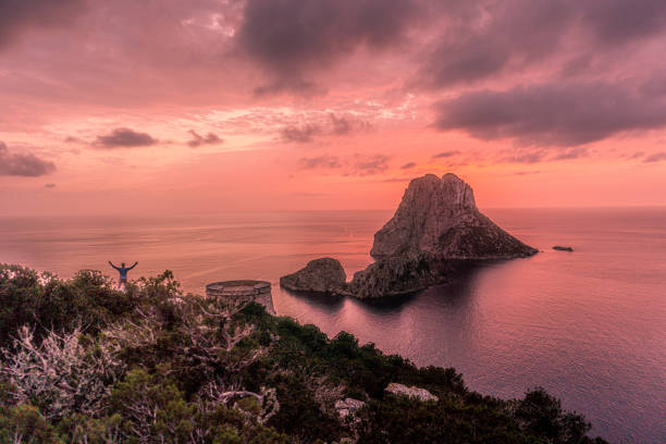 istock Es Vedra rock at the sunset 1288243658