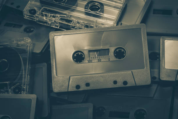 One cassette in focus.