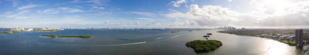 istock Stock panorama photo Miami Biscayne Bay 1288261167