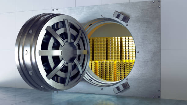 istock Gold Ingot on Safety 1288266368