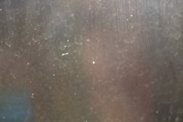 istock Dirty glass. Glass surface. Transparent material texture. 1288274142