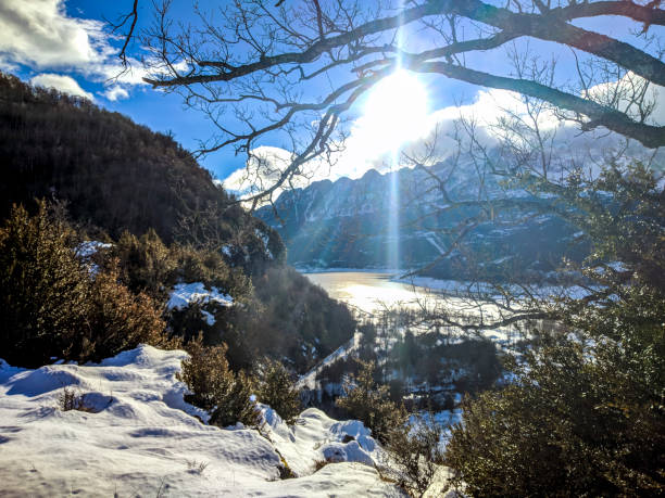 istock Snow landscape in winter (Spain) 1288280154