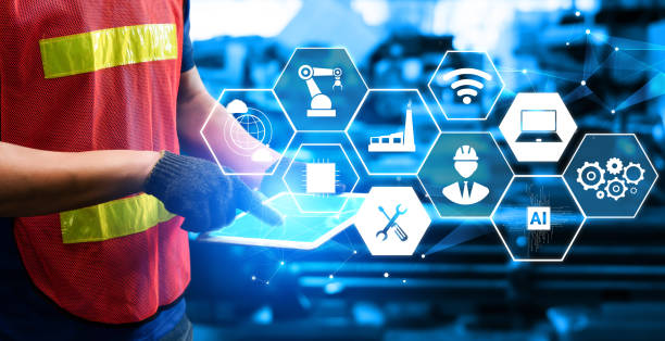 istock Engineering technology and industry 4.0 smart factory concept 1288282045