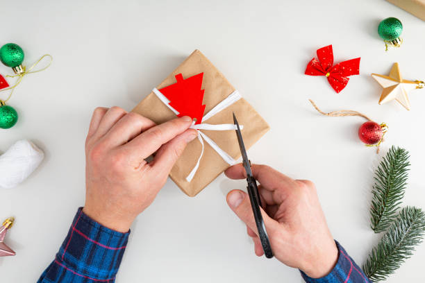 istock Packing Christmas gift and decoration 1288292071