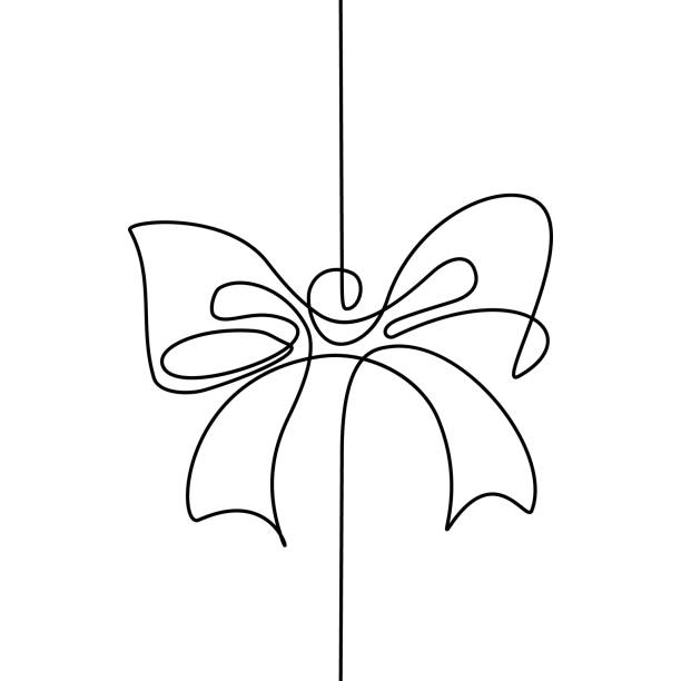 ilustrações de stock, clip art, desenhos animados e ícones de decorative ribbon bow - gift box white background decoration birthday