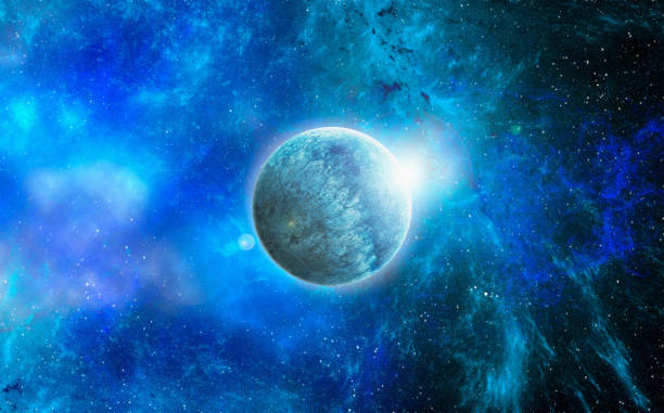 istock Unknown planet from outer space. Space nebula. Cosmic cluster of stars. Outer space background. 3D Illustration 1288295748