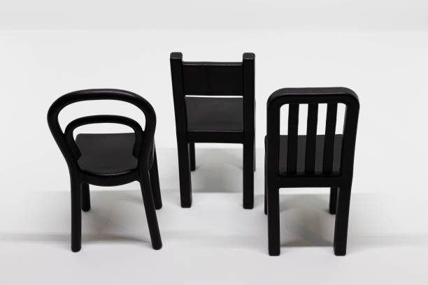 istock Toy chairs isolated on white background. Design, modern style, mini. 1288298089