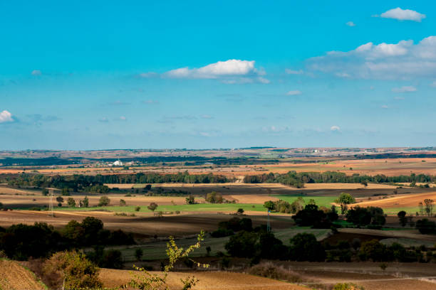istock Blue sky over the vast steppes autumn landscape 1288299920