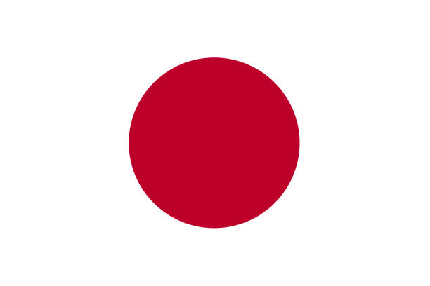 ilustrações de stock, clip art, desenhos animados e ícones de national flag of the japan. the main symbol of an independent country. an attribute of the large size of a democratic state illustration. - japanese flag flag japan textile