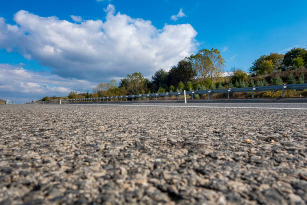 istock Blank road destination sign on motorway 1288301174