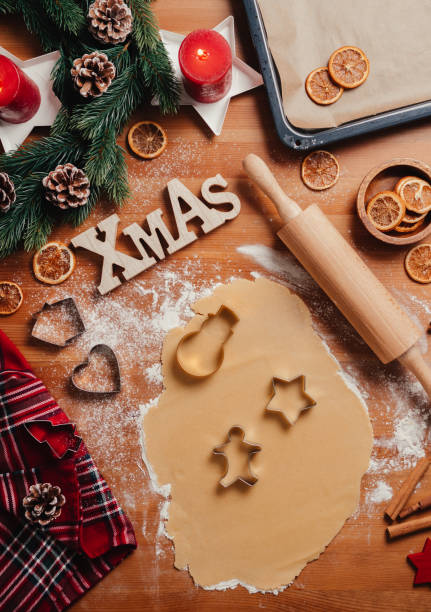 istock Baking Christmas cookies at home 1288306504