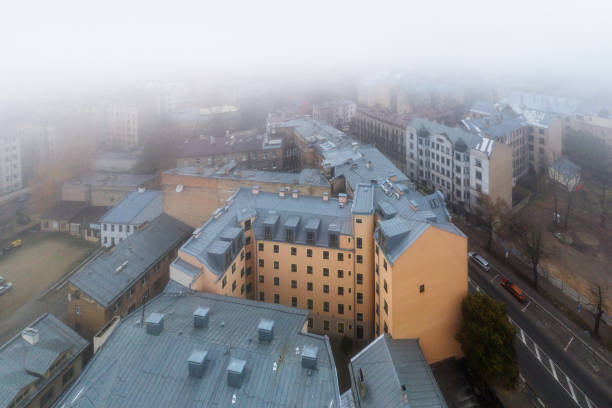 istock Morning fog over Riga 1288306533