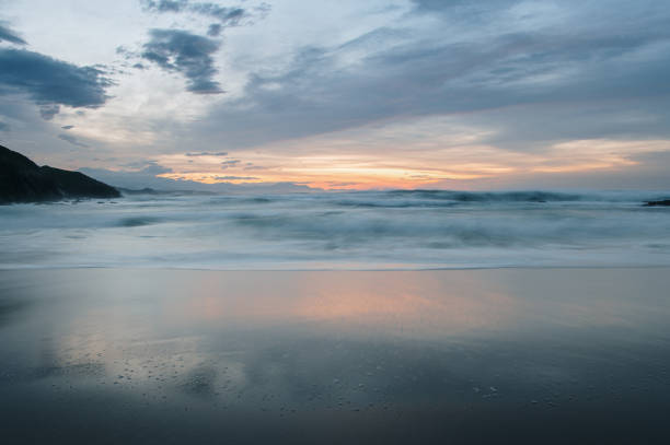 istock Long exposure of a beach at sunset 1288307517