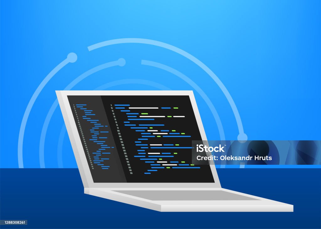 Digital Java Code Text Computer Software Coding Vector Concept ...