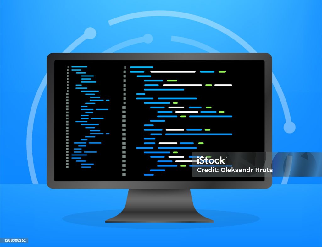 Digital Java Code Text Computer Software Coding Vector Concept ...