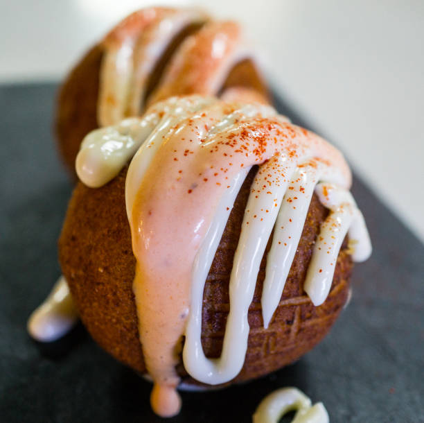 Big croquette with spanish sauce