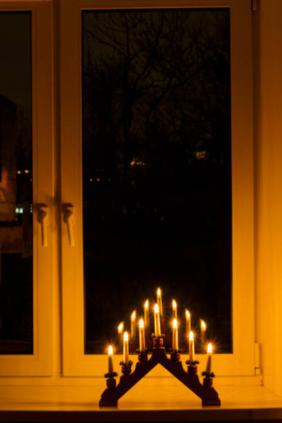 istock electric menorah on the windowsill 1288311606