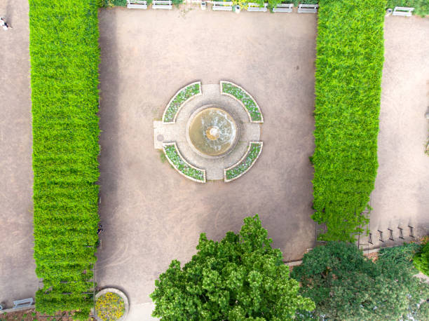 istock Green pergolas in the city park 1288311957