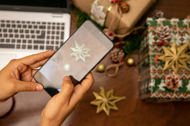 istock woman wraps a christmas gift 1288315438