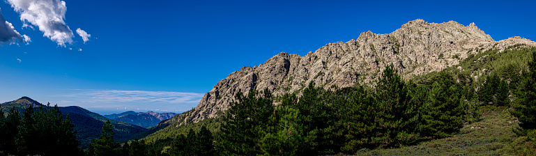 Col de Vergio (1478 m), highest mountain pass in Corsica, France