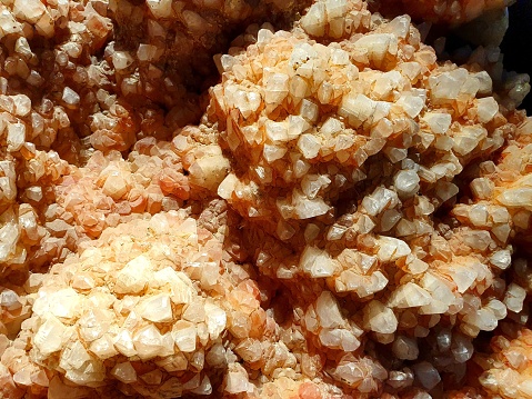 Close-up of crystals of minerals on the summit of Mount Roraima, Roraima, Bolivar State, Venezuela.