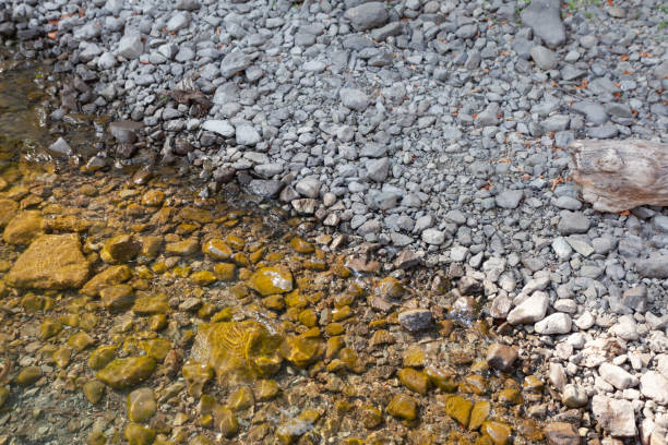istock Wet and dry stones diagonally 1288326224