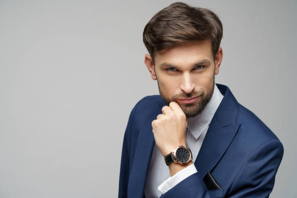 istock Studuo shot of thinking businessman wearing suit 1288329994