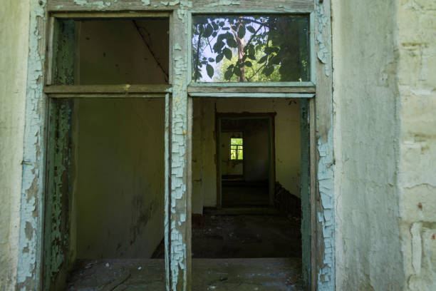 istock Abandoned village of Chernobyl zone 1288331682