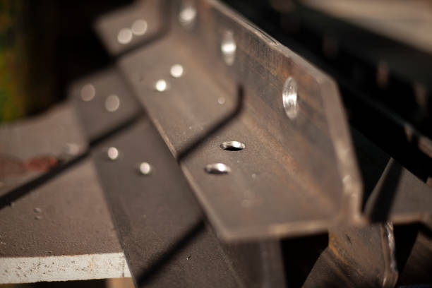istock Metal parts on the table. Metal workshop. 1288341125