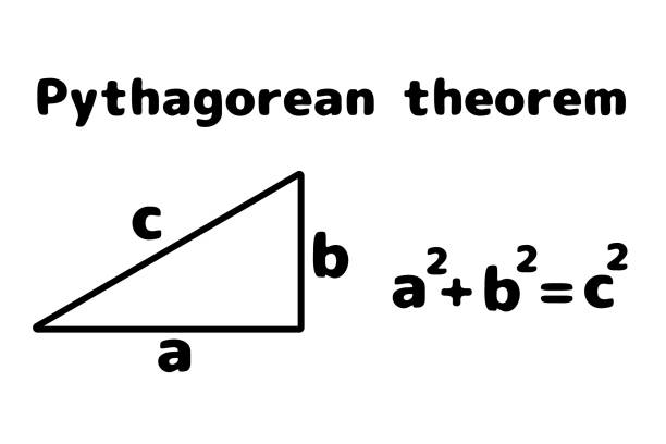 satz des pythagorean - geometry two dimensional shape pythagoras geometric shape stock-grafiken, -clipart, -cartoons und -symbole