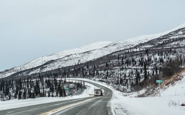 istock Trucking in Alaska 1288351416
