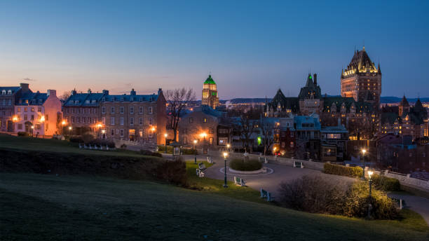 istock Panoramic view over the old Quebec city 1288352984