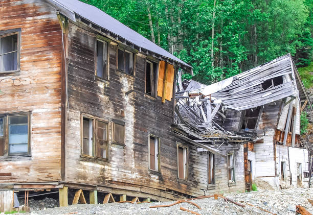 The Historic Kennecott mine, located in Interior Alaska is a must see for tourists. The copper mine shows the amazing work of past days. Abandoned, this mine is a must see for travelers to Alaska. Located in the Wrangle Mountains, it was a special view on this bright day. This unique building did not survive flooding in later years. It now is just a picture to remind us of days gone by.