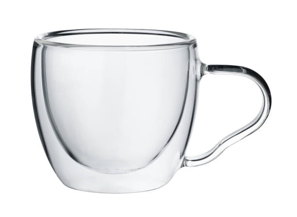 istock Glass cup isolated on white background close up 1288369088
