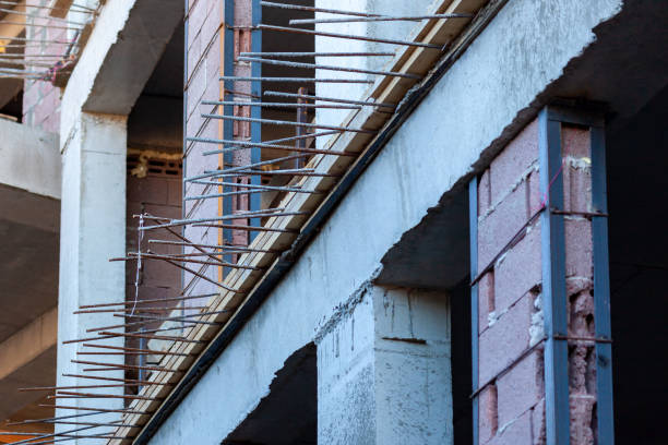 istock Building that is being built, concrete and sticking fittings 1288376748