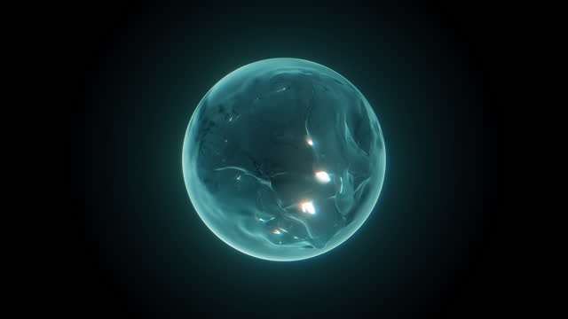 Abstract Water Sphere 3D Shape