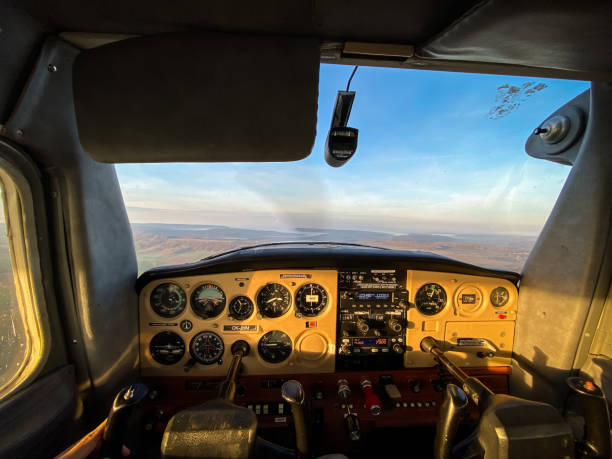 istock Cockpit interior from pilot point of view 1288380120