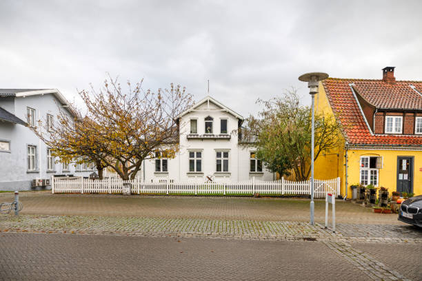 典型的なデンマークの一戸建て住宅 - denmark house villa detached house ストックフォトと画像