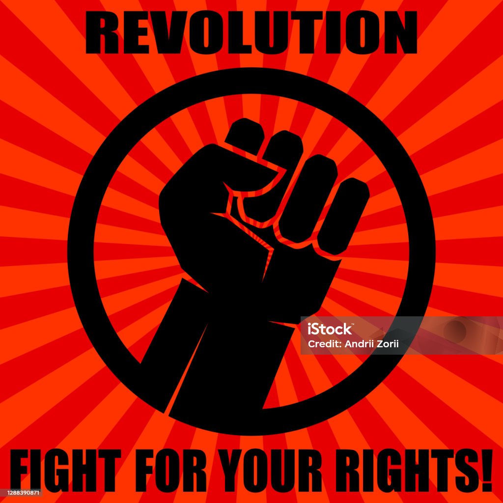 Solidarity Rights Poster Fight For Your Rights Solidarity Revolution Poster Vector Illustration ...