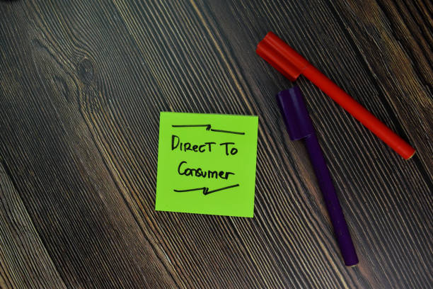 istock Direct To Consumer - DTC text on sticky notes isolated on office desk 1288393326