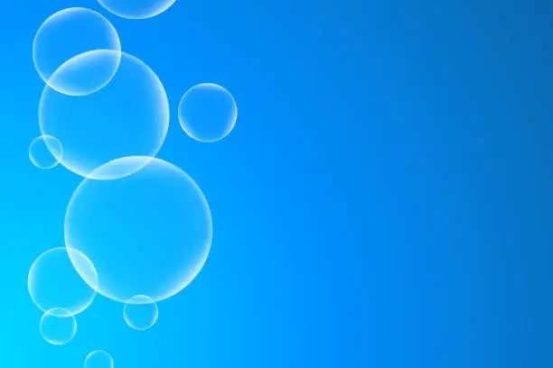 Vector illustration of Bubbles background. Vector illustration