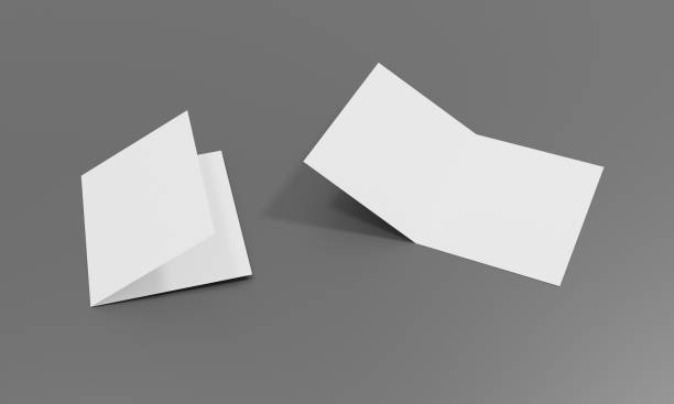 istock Blank white sheet for mockup and presentation design. 3d illustration. 1288398001