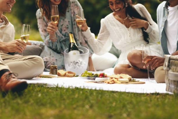 istock Friends having picnic at park 1288398357