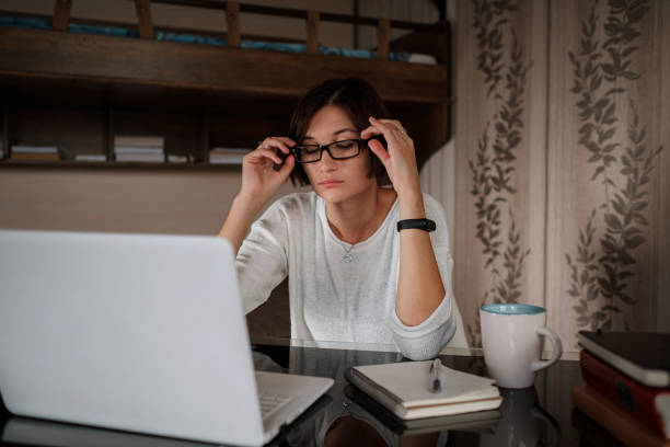 istock Upset asian woman working from home office. 1288399656