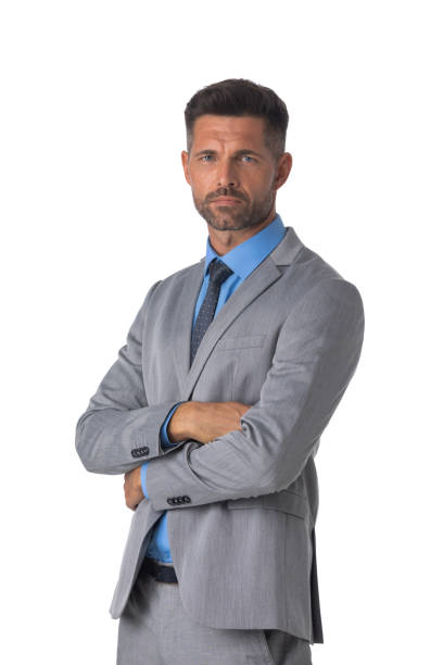 istock Mature business man portrait on white 1288402002