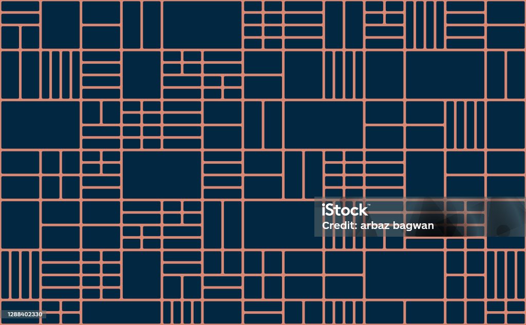 Solid Grid Blocks Seamless Pattern Background Stock Illustration ...