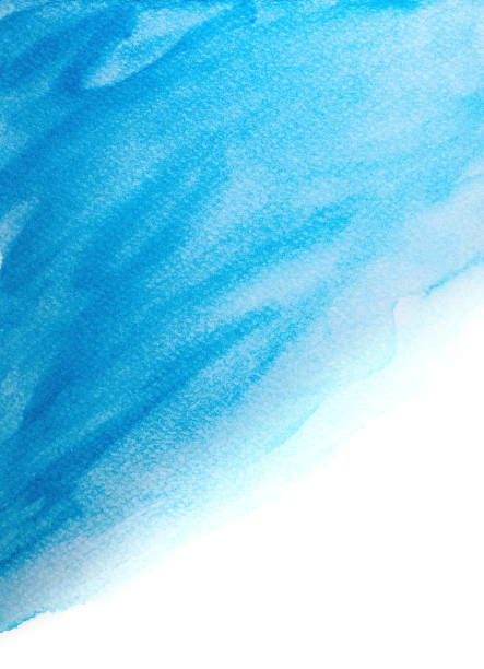 istock Blue abstract watercolor background. Abstract Hand-painted Art 1288405784