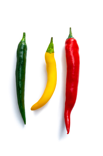 Chili pepper icon isolated on a white background